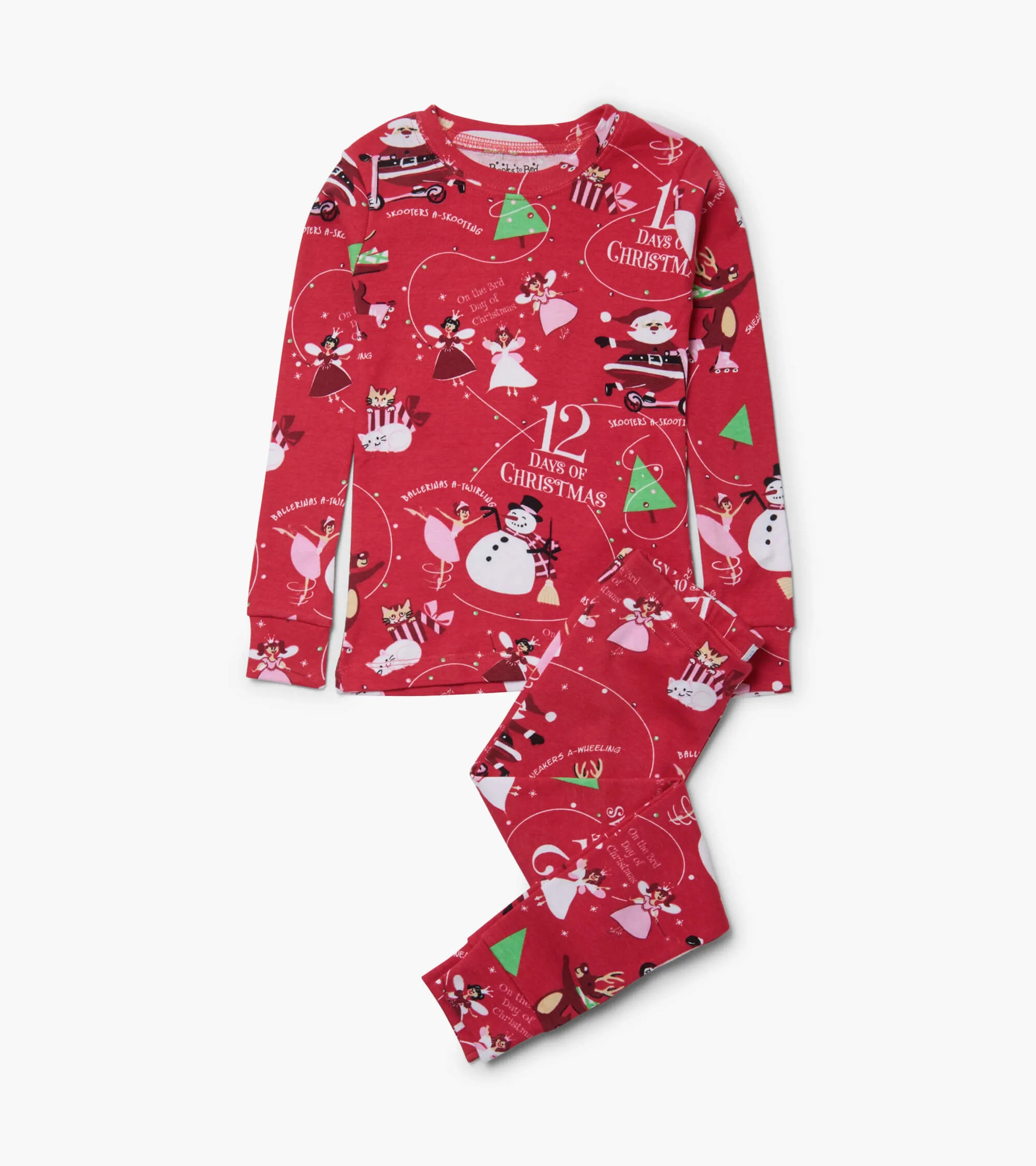 12 Days Of Christmas Book and Red Pajama Set -Hatley