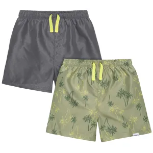 2-Pack Baby & Toddler Boys UPF 50  Palm Tree Swim Trunks Gerber Childrenswea