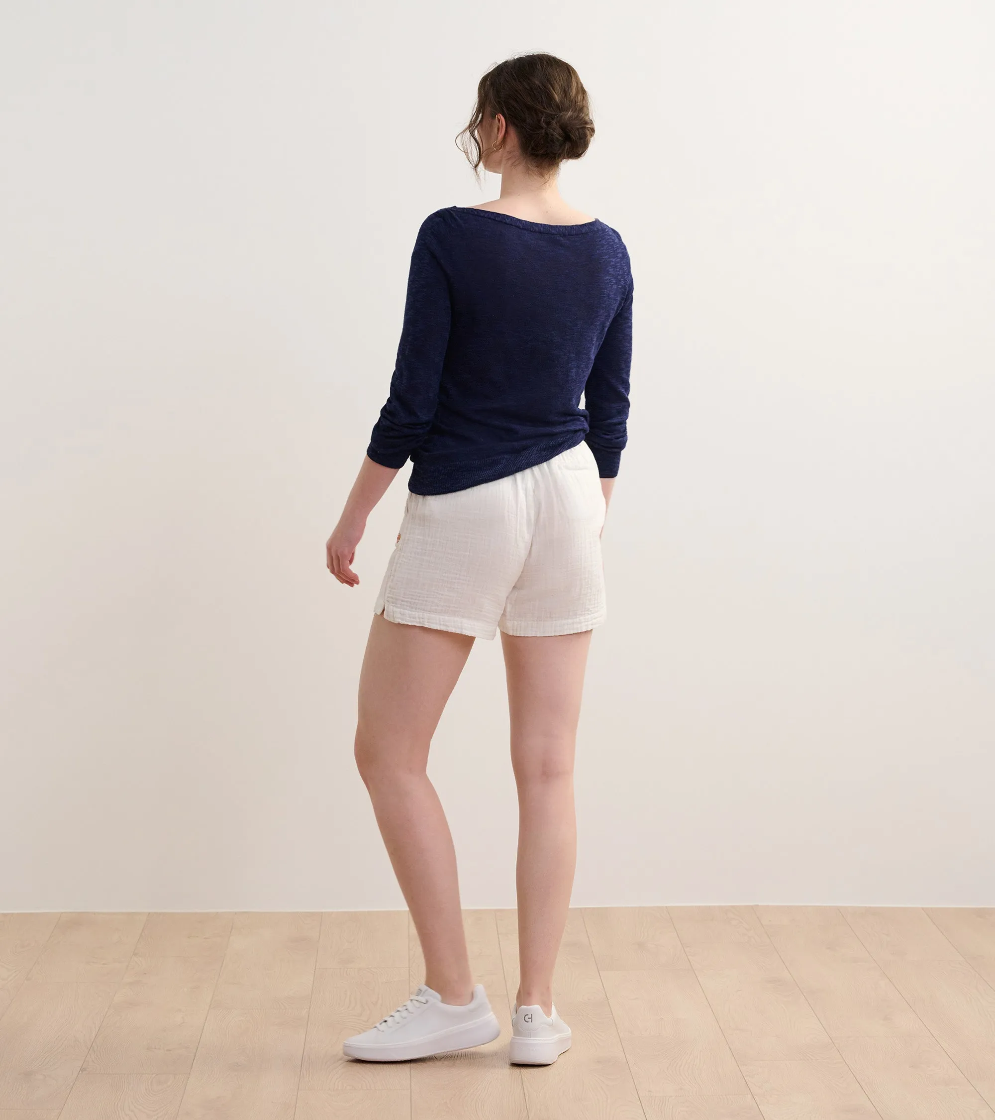 3/4 Sleeve Knit Breton - Navy -Hatley