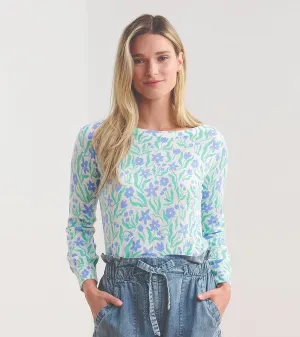3/4 Sleeve Knit Breton - Painted Flowers -Hatley