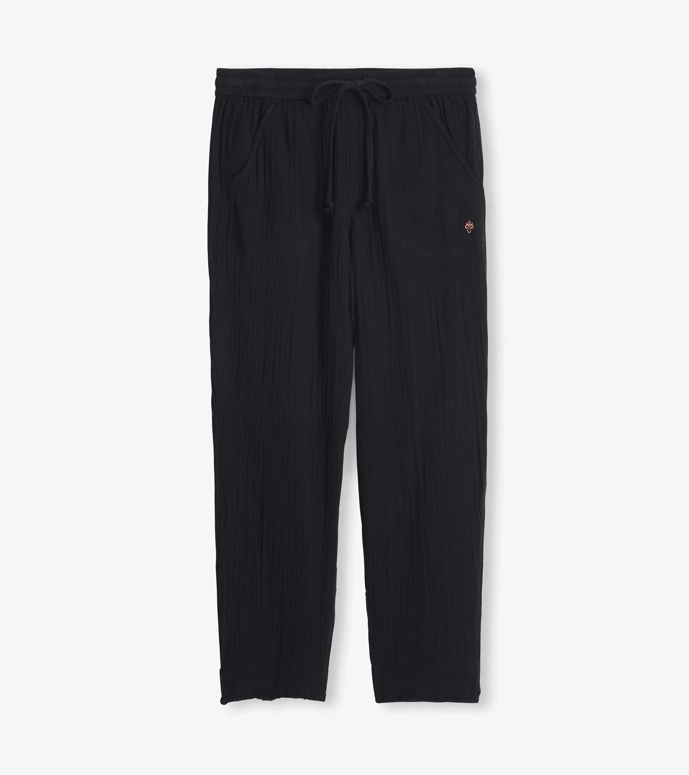 Ally Bonded Gauze Joggers - Black -Hatley