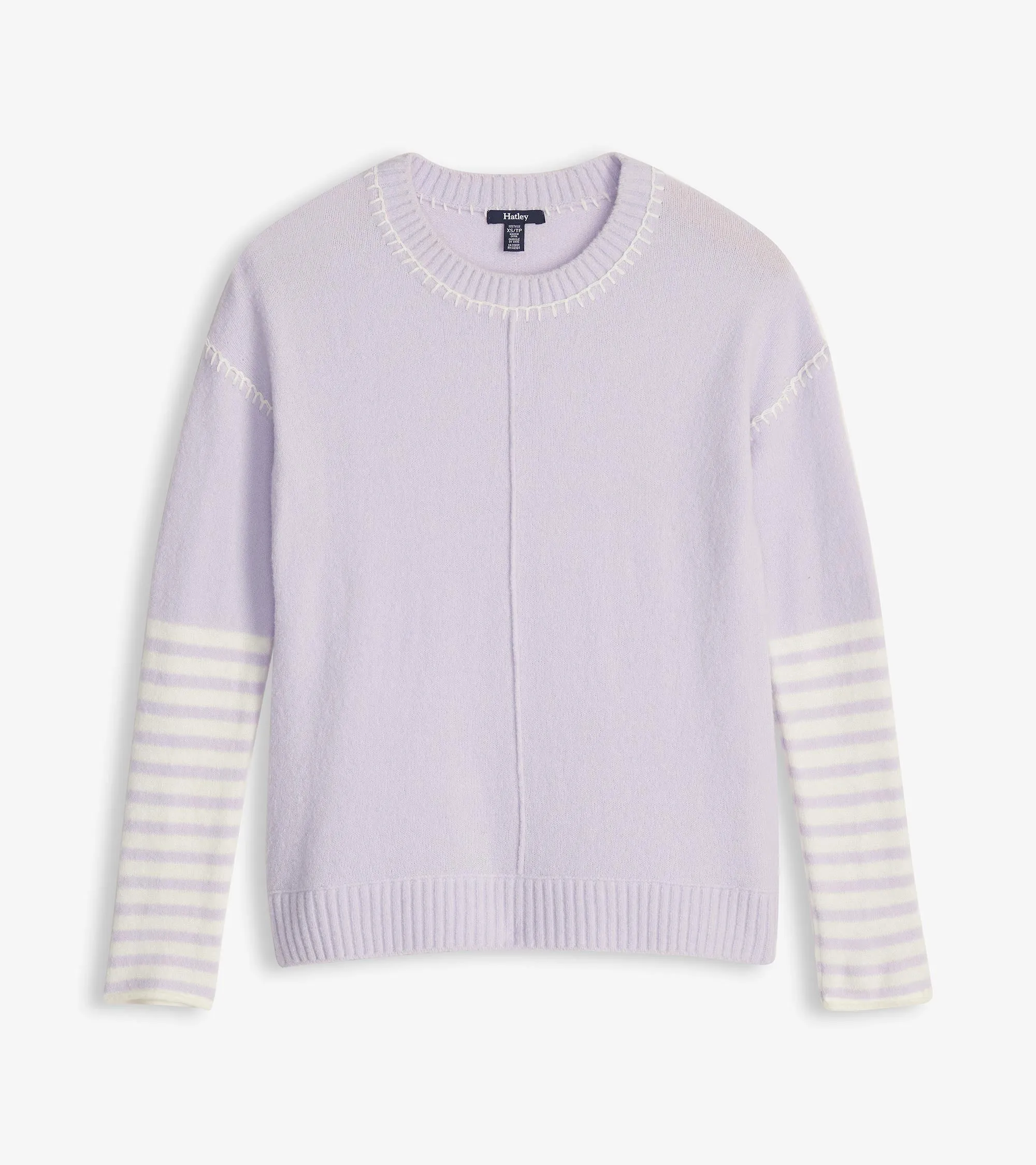 Avery Sweater - Lilac Stripes -Hatley