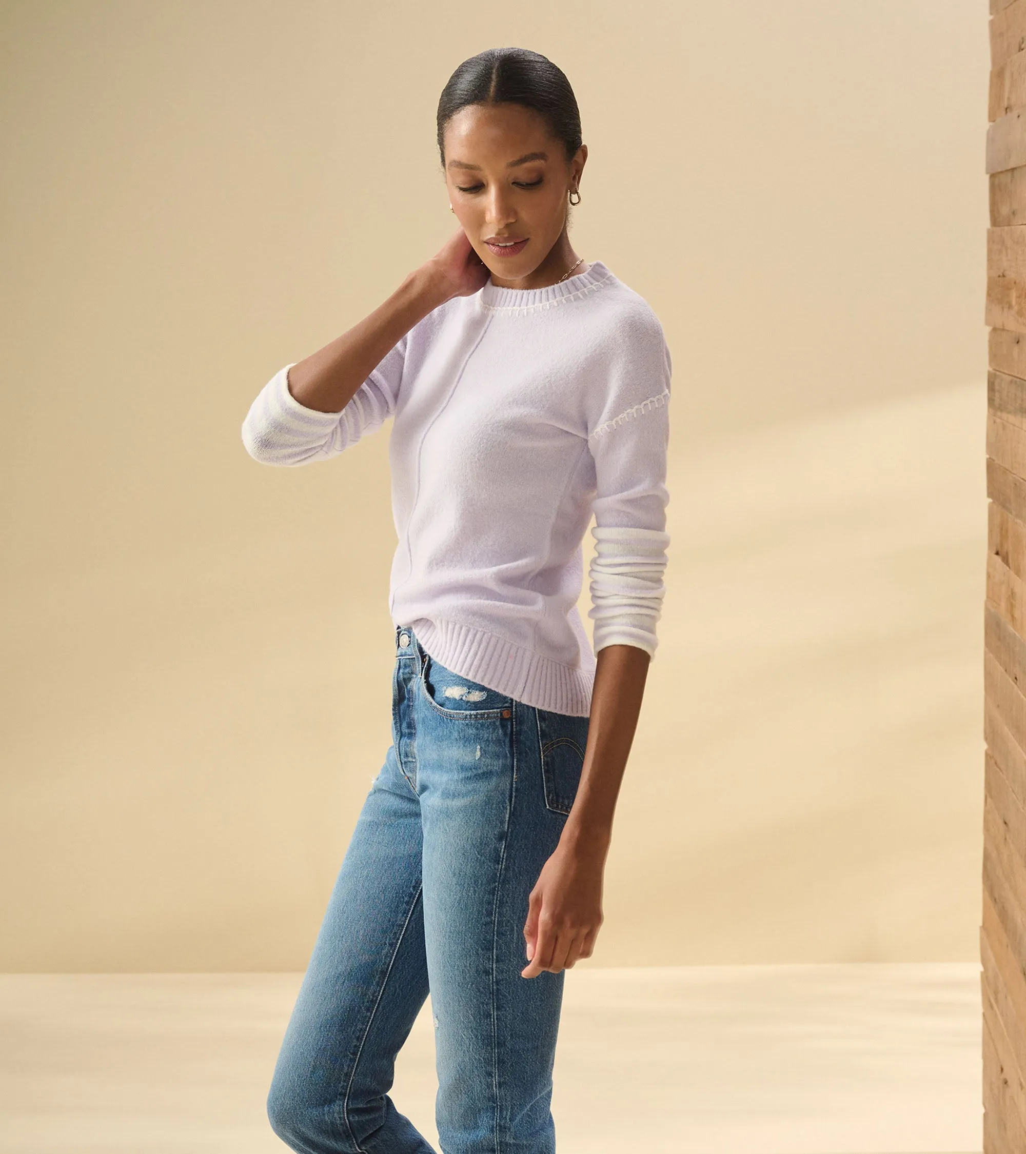 Avery Sweater - Lilac Stripes -Hatley