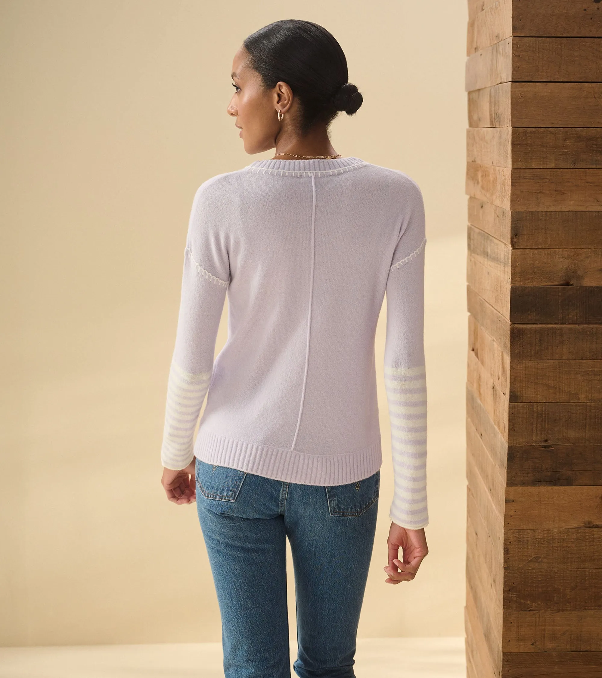 Avery Sweater - Lilac Stripes -Hatley