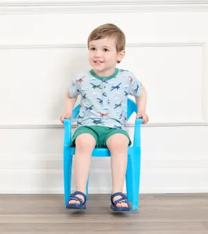 Baby & Toddler Boys Airplanes Bamboo Henley -Hatley