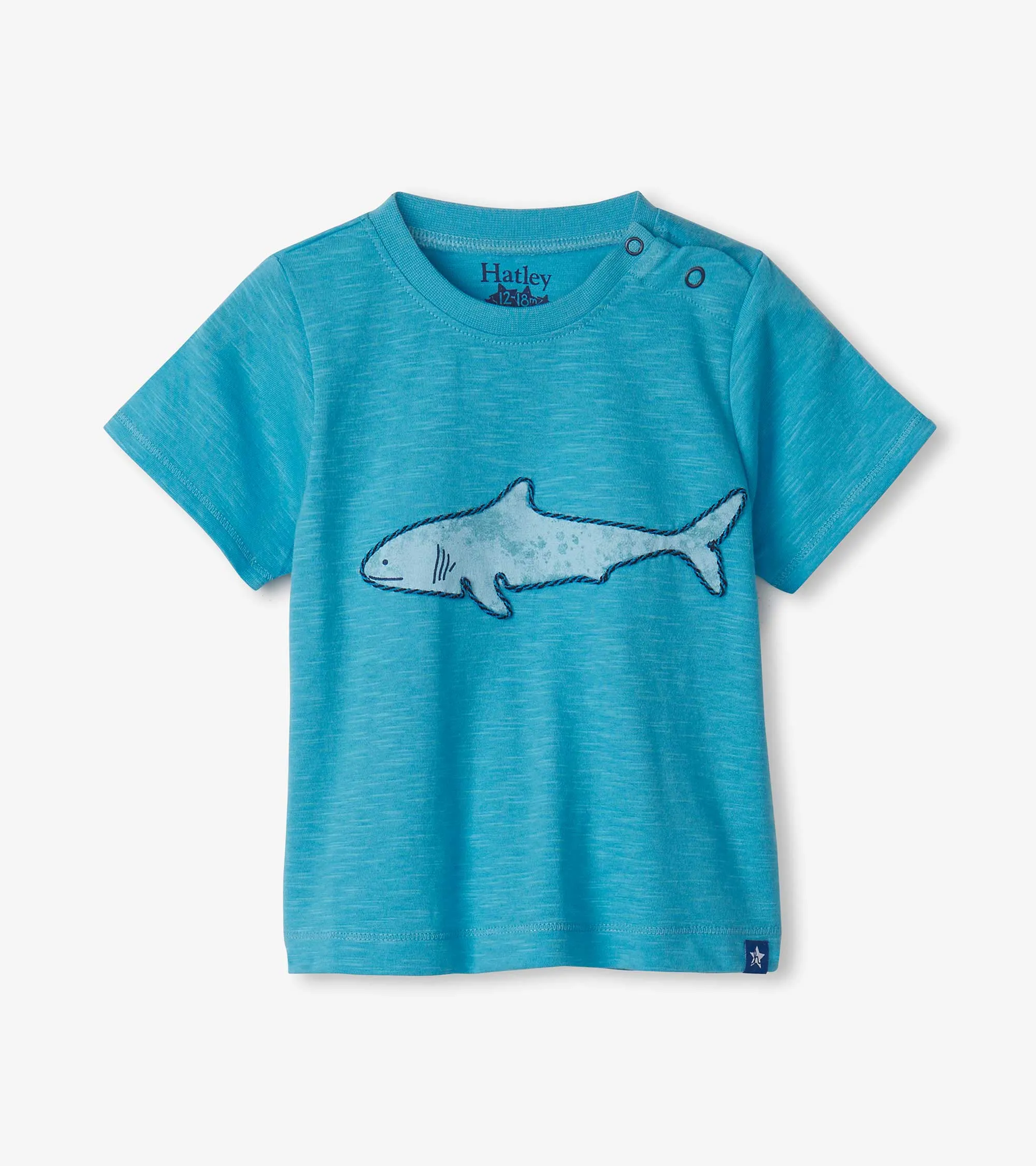Baby & Toddler Boys Blue Shark Graphic Tee -Hatley