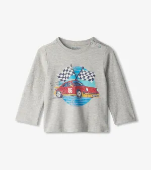 Baby & Toddler Boys Checkered Flag Long Sleeve T-Shirt -Hatley