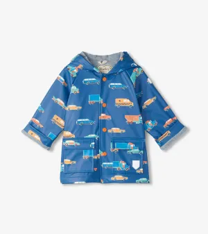Baby & Toddler Boys Driving Cars Button-Up Rain Jacket -Hatley
