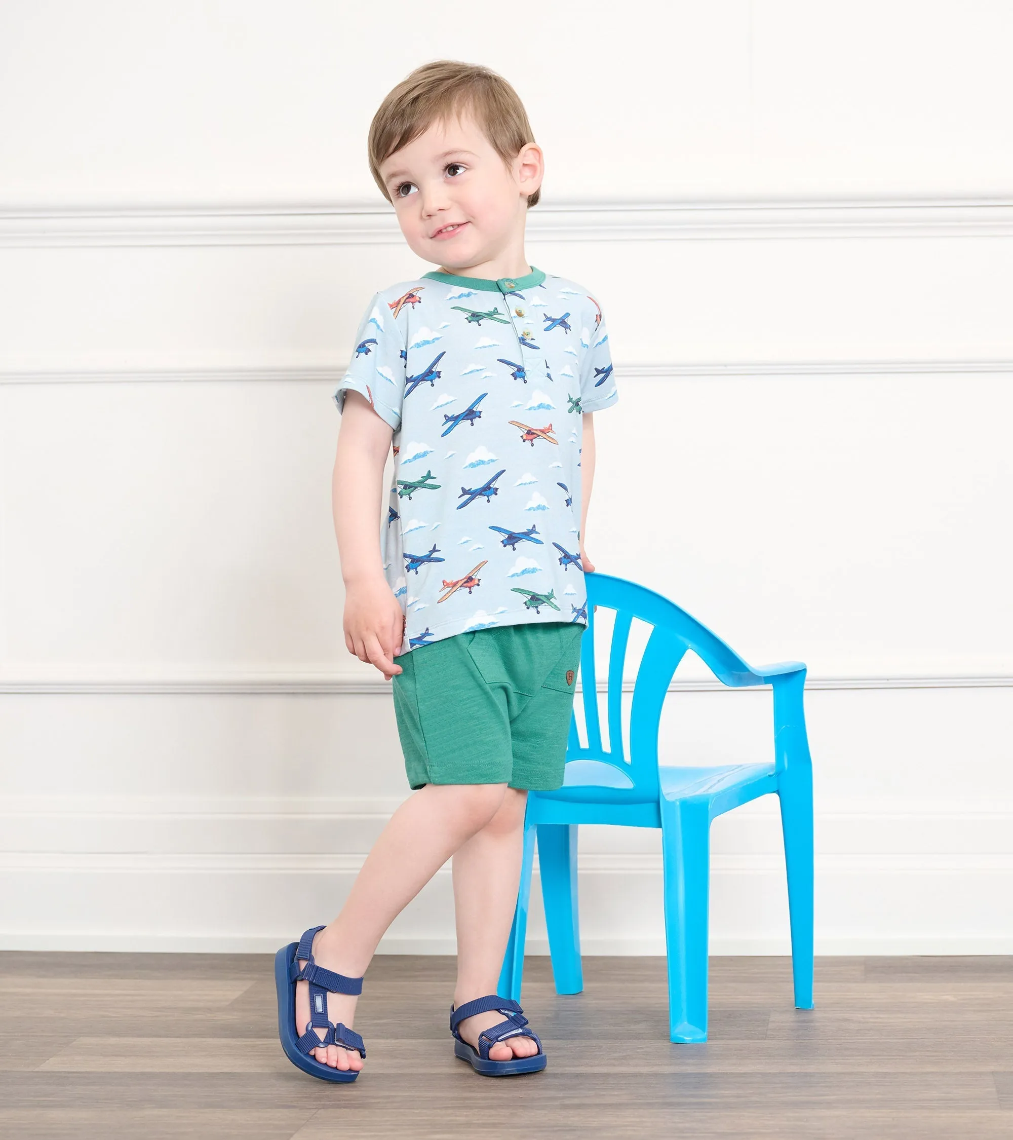 Baby & Toddler Boys Emerald Green Kangaroo Shorts -Hatley