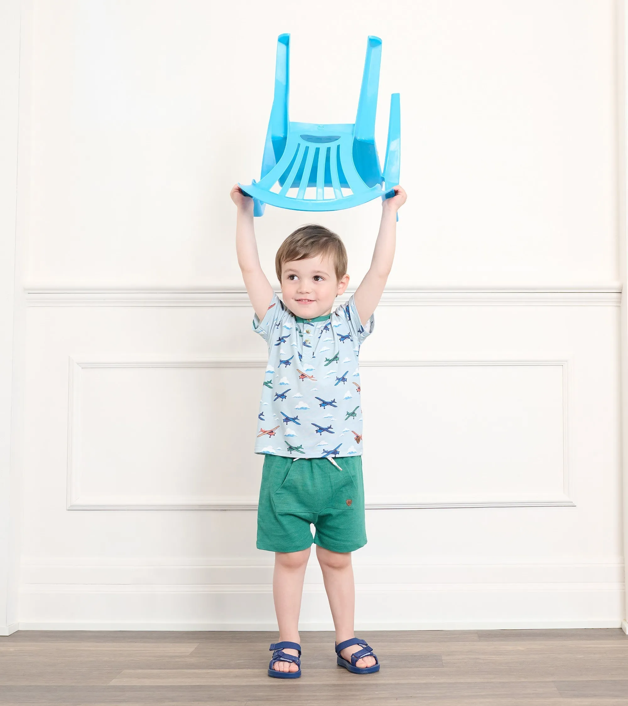 Baby & Toddler Boys Emerald Green Kangaroo Shorts -Hatley