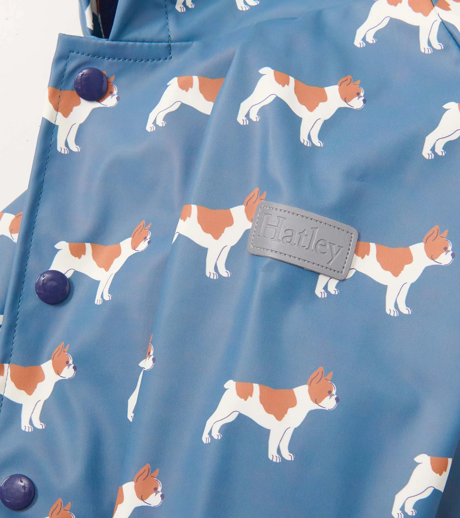 Baby & Toddler Boys French Bulldogs Button-Up Rain Jacket -Hatley