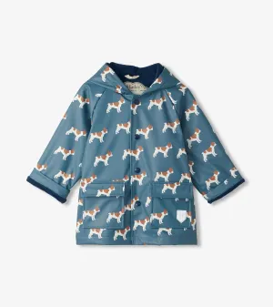 Baby & Toddler Boys French Bulldogs Button-Up Rain Jacket -Hatley