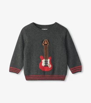 Baby & Toddler Boys Guitar Crew Neck Knit Sweater -Hatley