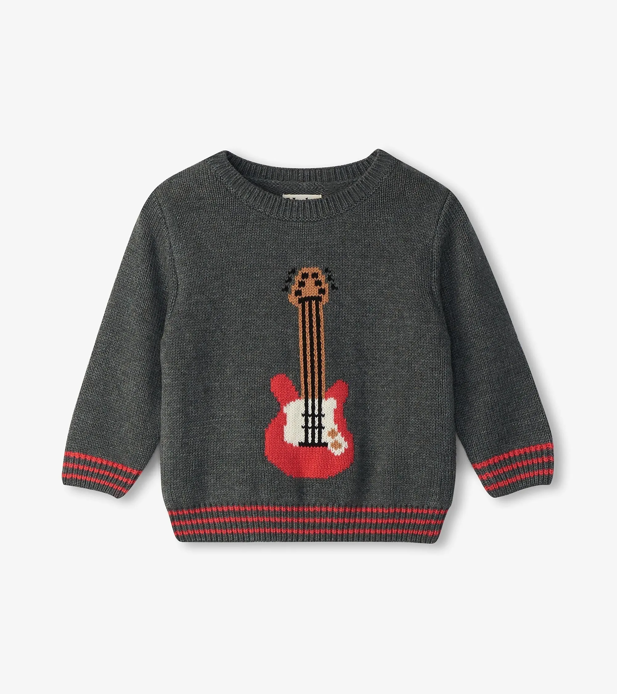 Baby & Toddler Boys Guitar Crew Neck Knit Sweater -Hatley