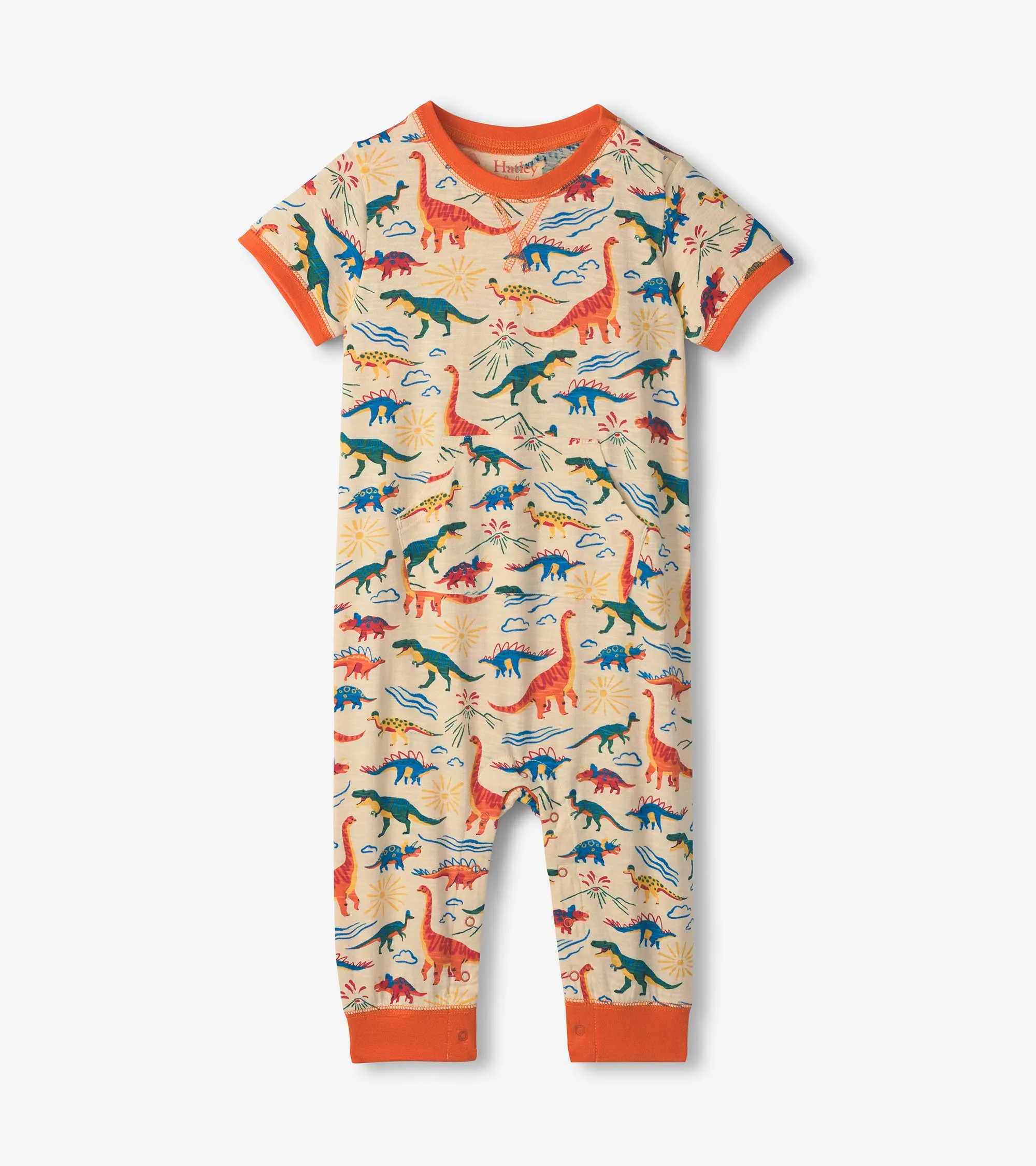 Baby & Toddler Boys Happy Dino Jersey Romper -Hatley