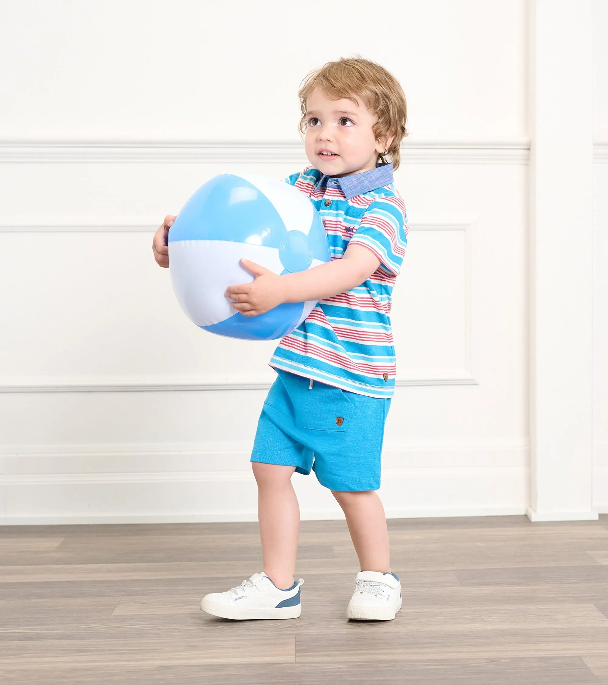 Baby & Toddler Boys Mediterranean Blue Kangaroo Shorts -Hatley