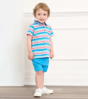 Baby & Toddler Boys Mediterranean Stripes Polo Tee -Hatley