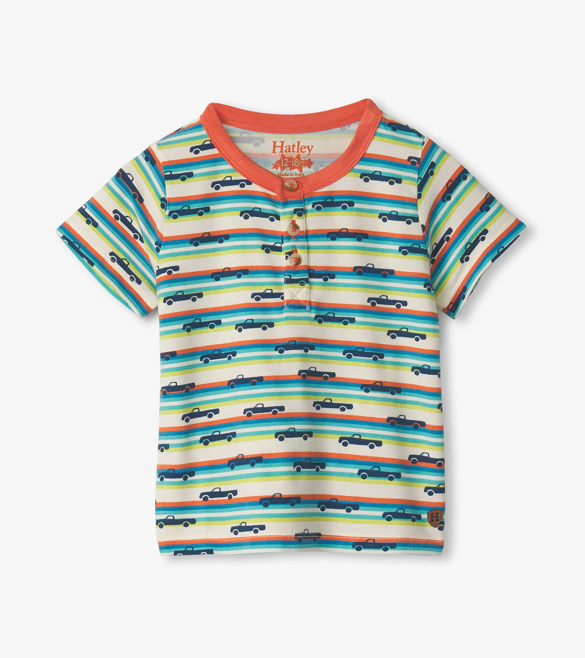 Baby & Toddler Boys Pick Up Truck Bamboo Henley -Hatley