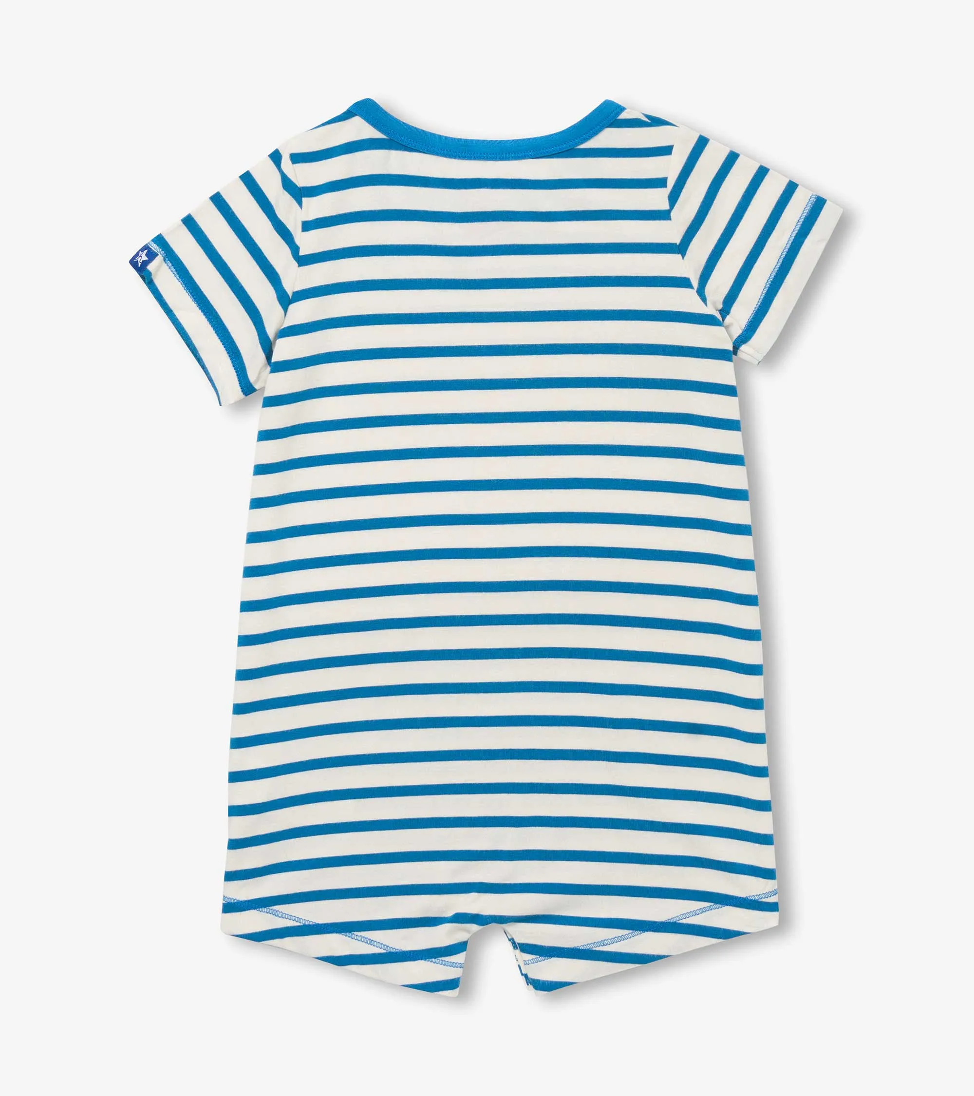 Baby & Toddler Boys Shark Stripes Bamboo Romper -Hatley
