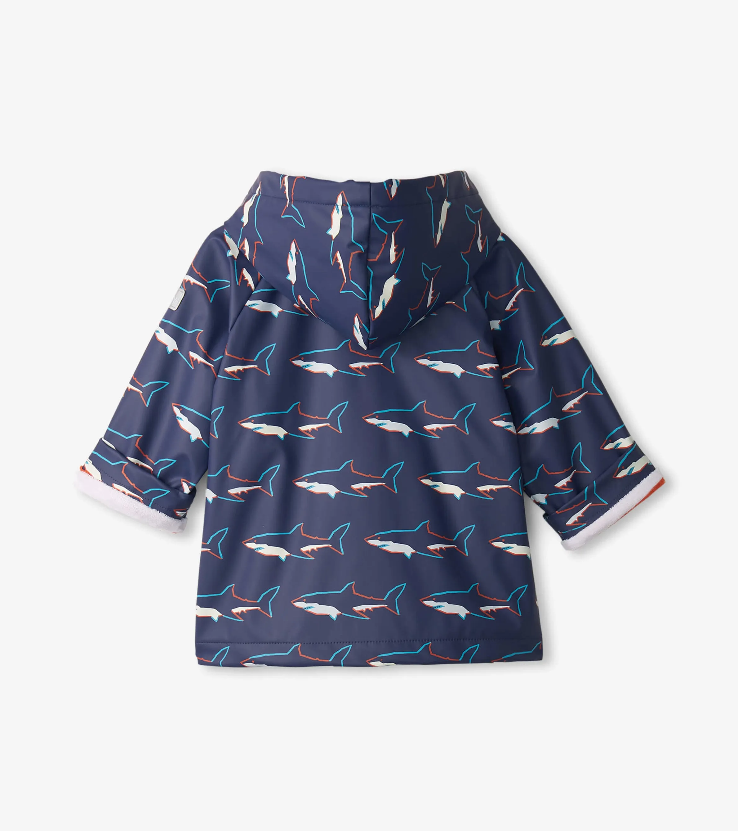 Baby & Toddler Boys Sharks Button-Up Rain Jacket -Hatley