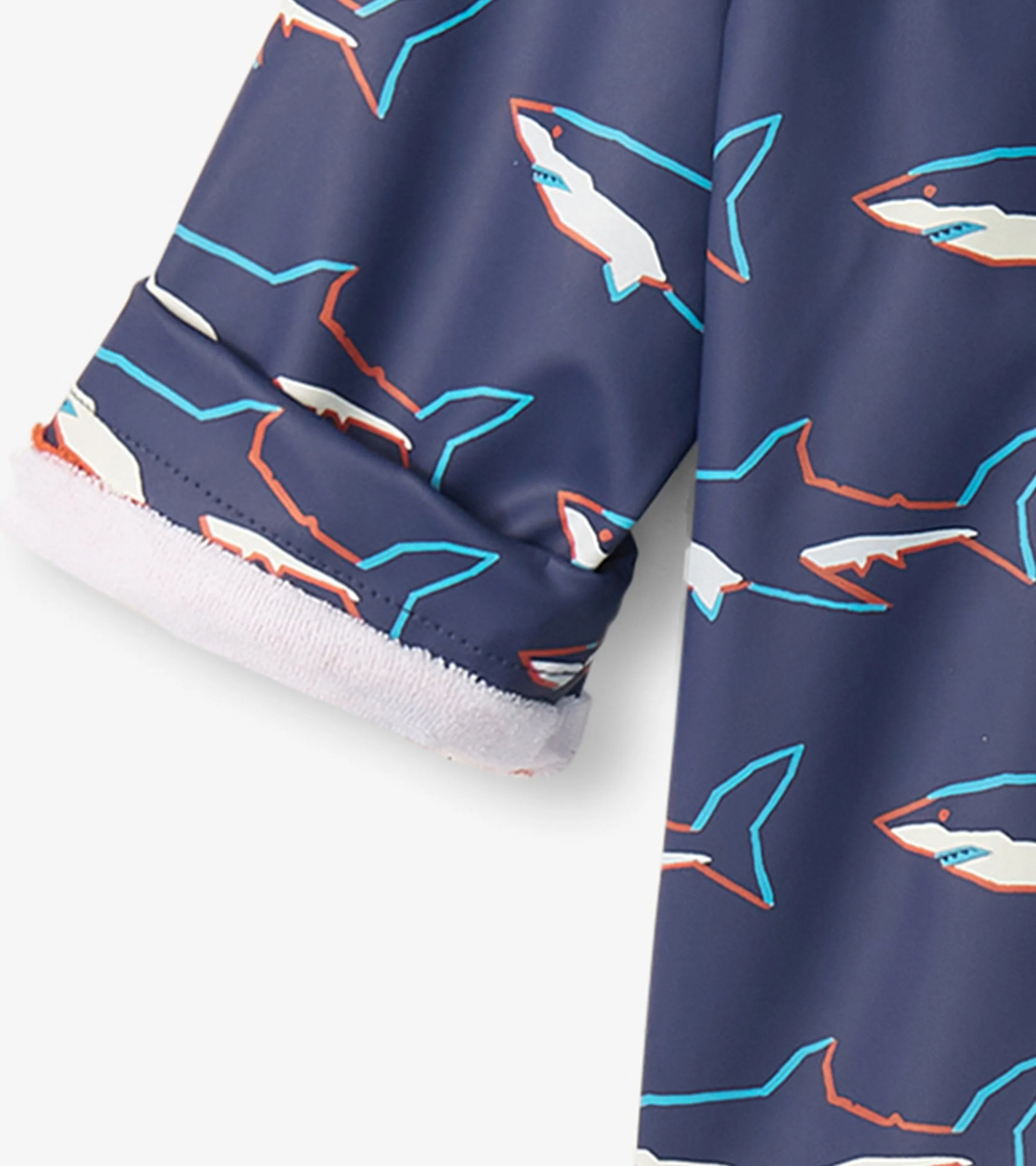 Baby & Toddler Boys Sharks Button-Up Rain Jacket -Hatley