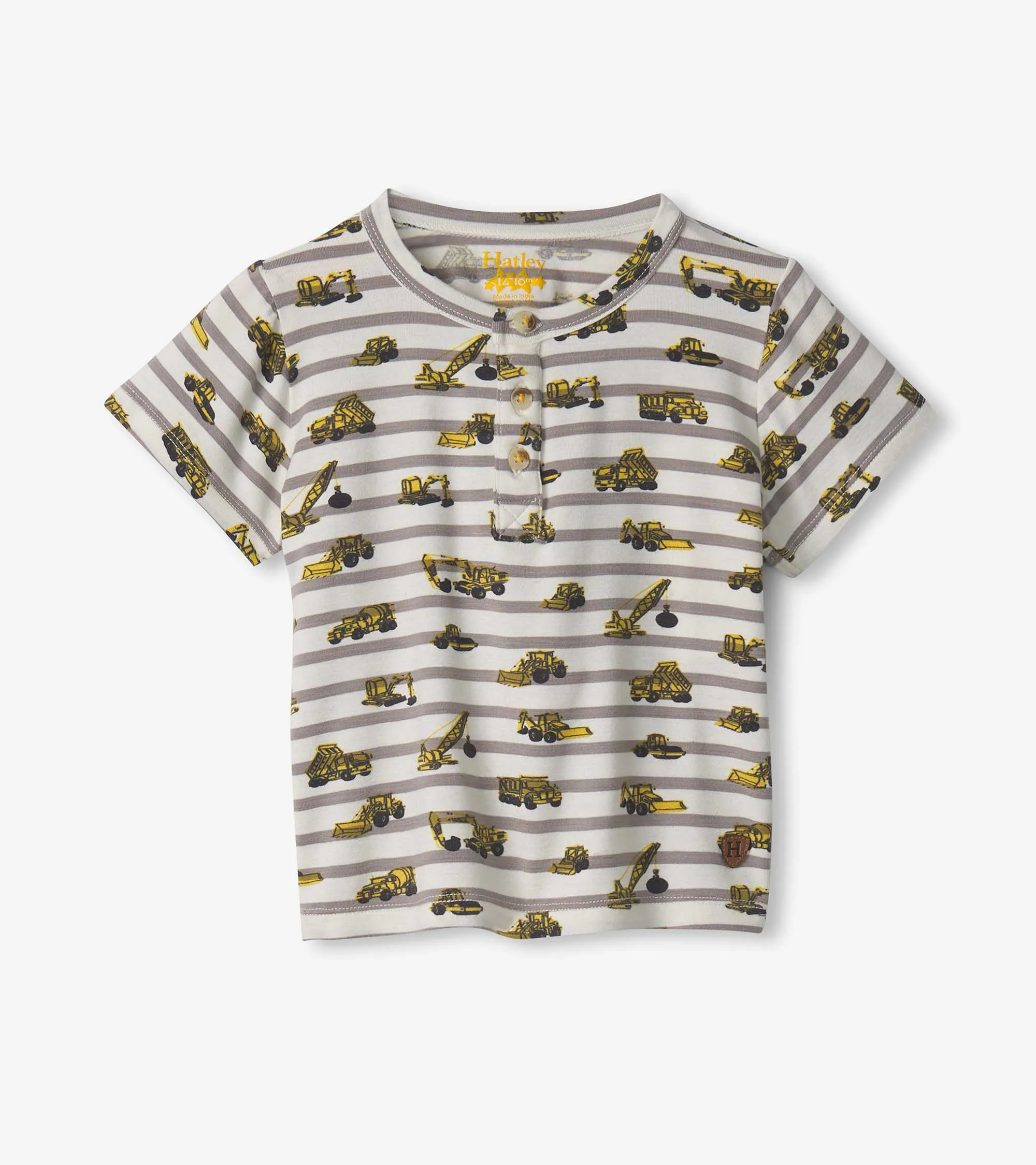 Baby & Toddler Boys Under Construction Bamboo Henley -Hatley
