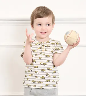 Baby & Toddler Boys Under Construction Bamboo Henley -Hatley