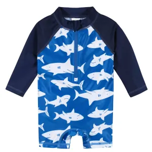 Baby & Toddler Boys UPF 50  Shark Zone Rash Guard Gerber Childrenswea