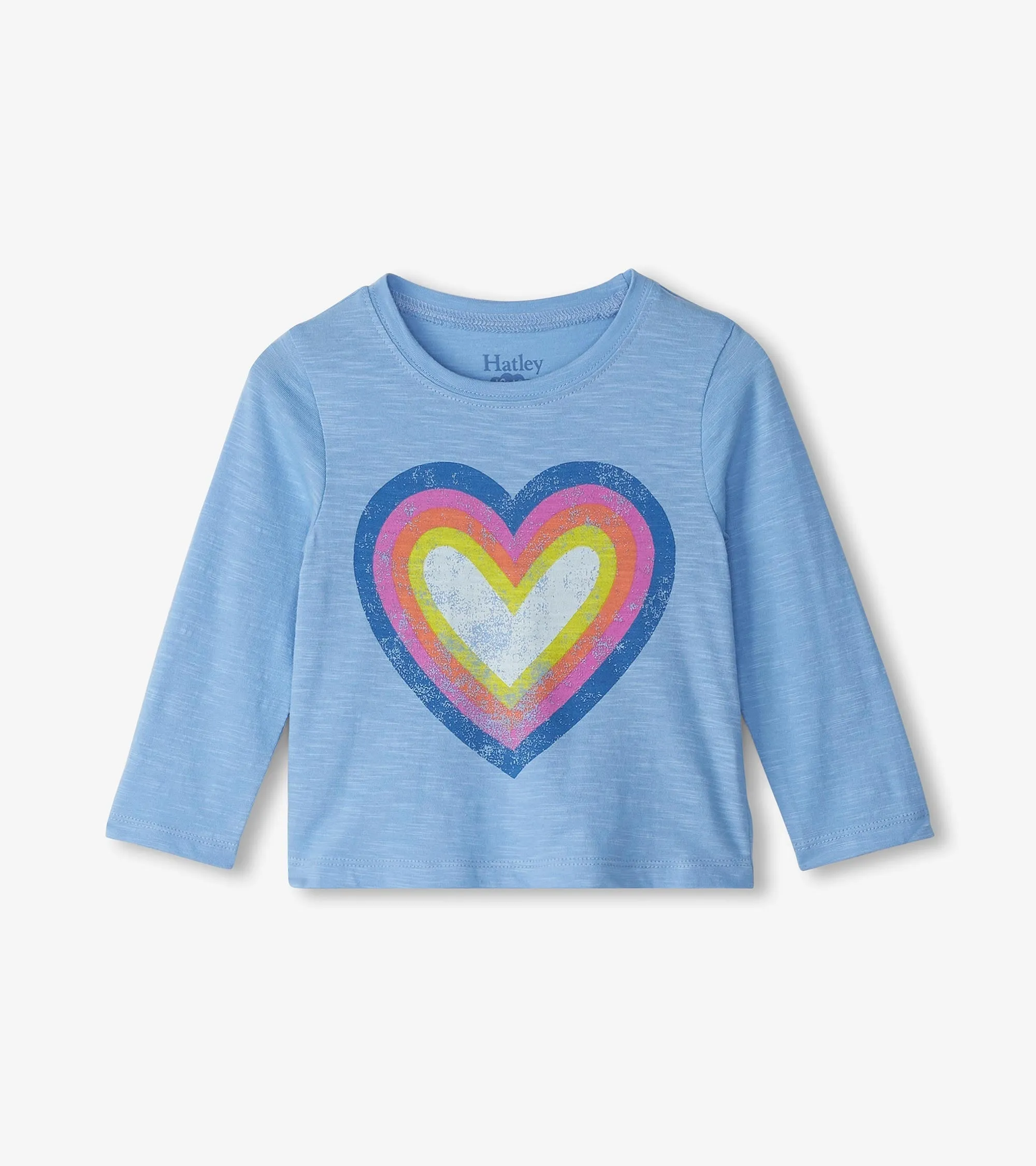 Baby & Toddler Girls Big Groovy Heart Long Sleeve T-Shirt -Hatley