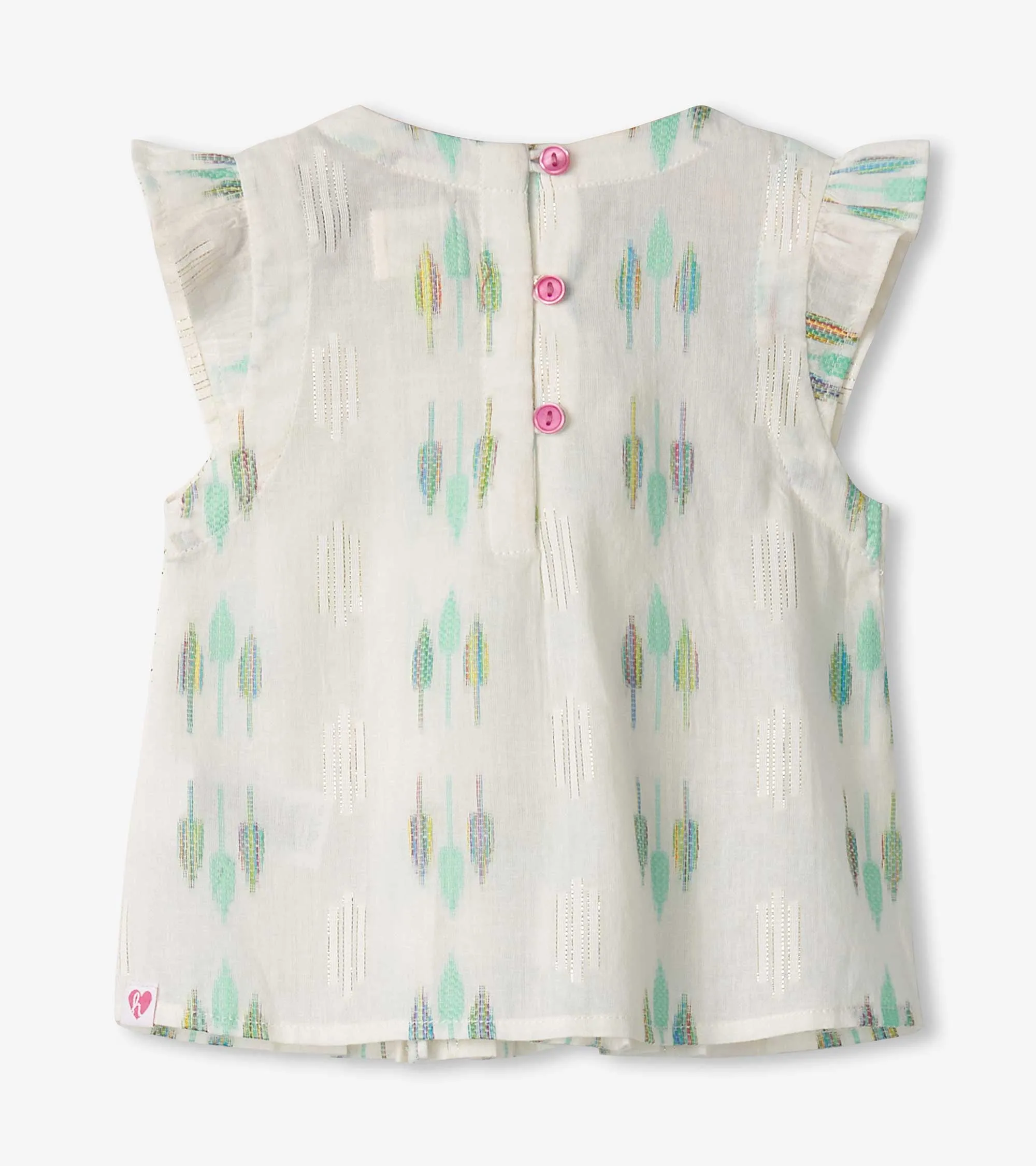 Baby & Toddler Girls Blue Feathers Pin Tuck Tup & Bloomer Set -Hatley