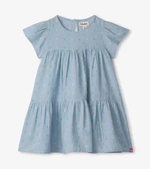 Baby & Toddler Girls Chambray Woven Puff Dress -Hatley