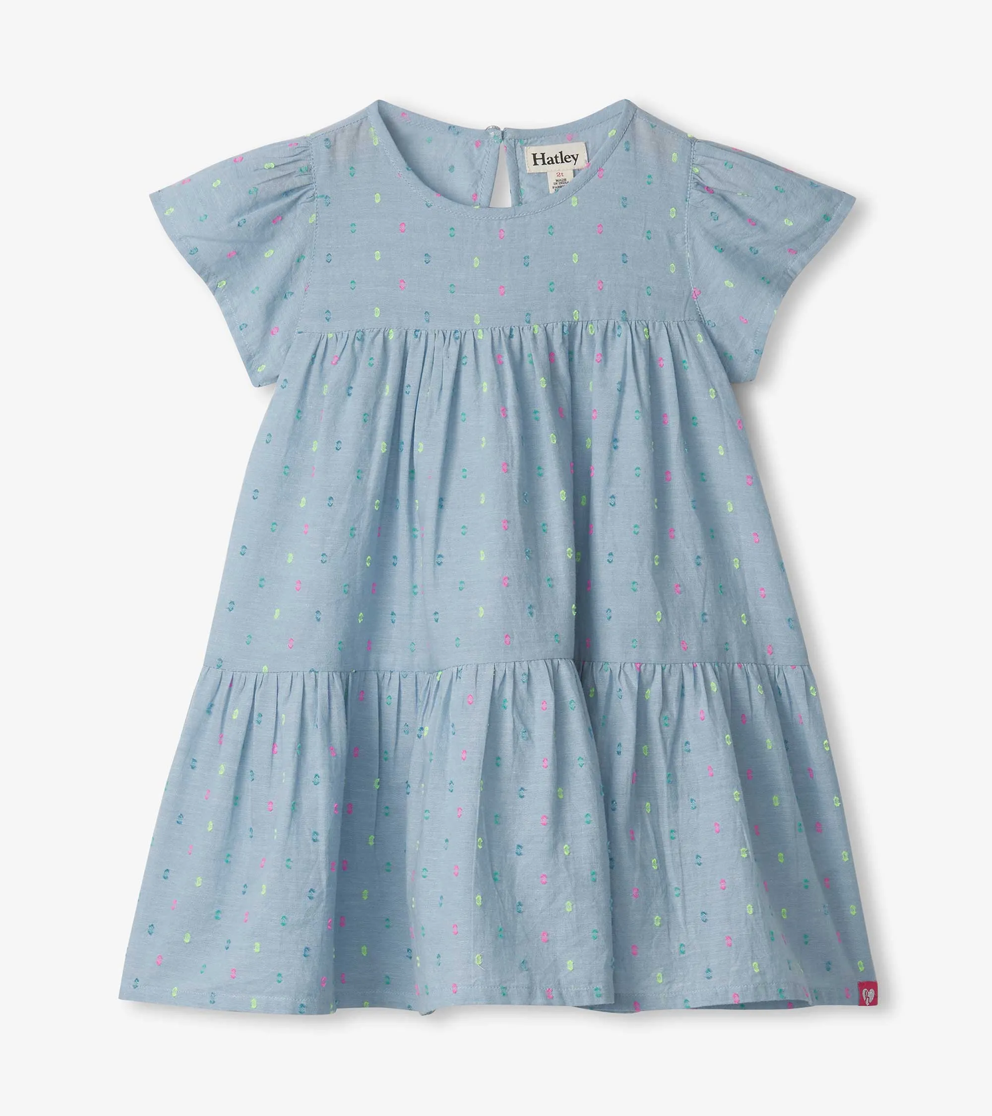 Baby & Toddler Girls Chambray Woven Puff Dress -Hatley