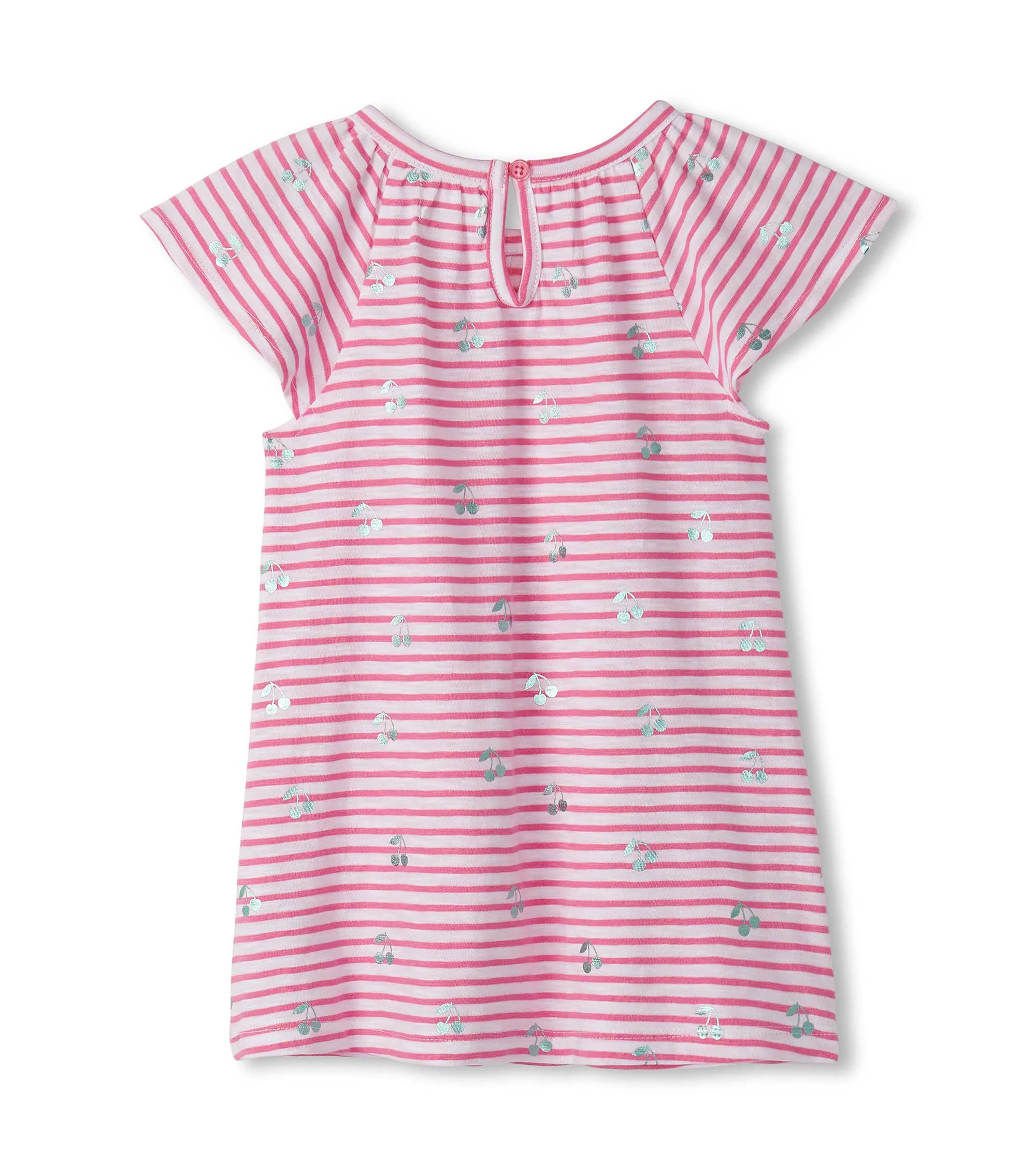 Baby & Toddler Girls Cherry Stripes Easy Raglan Dress -Hatley