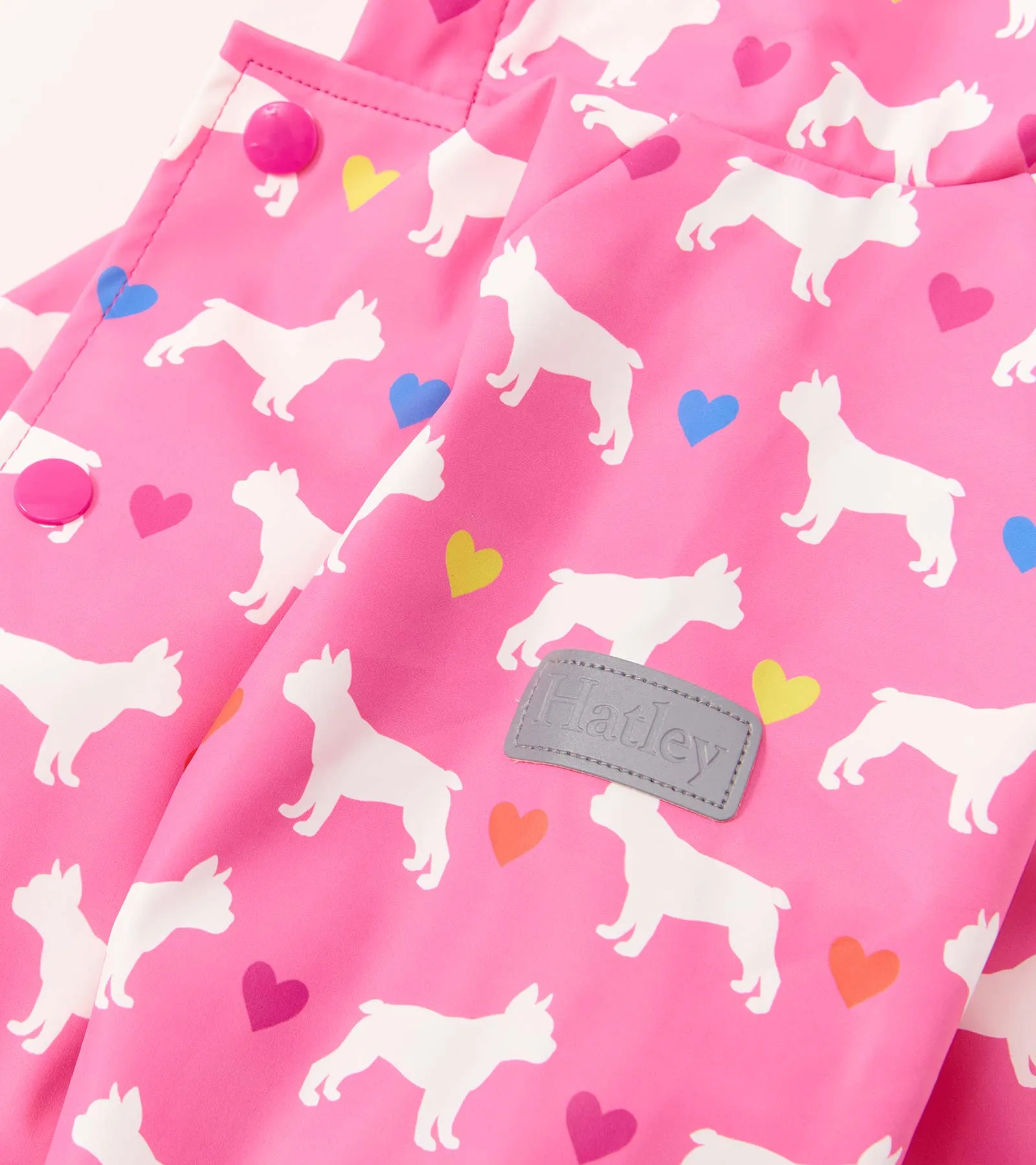 Baby & Toddler Girls French Bulldogs Button-Up Rain Jacket -Hatley