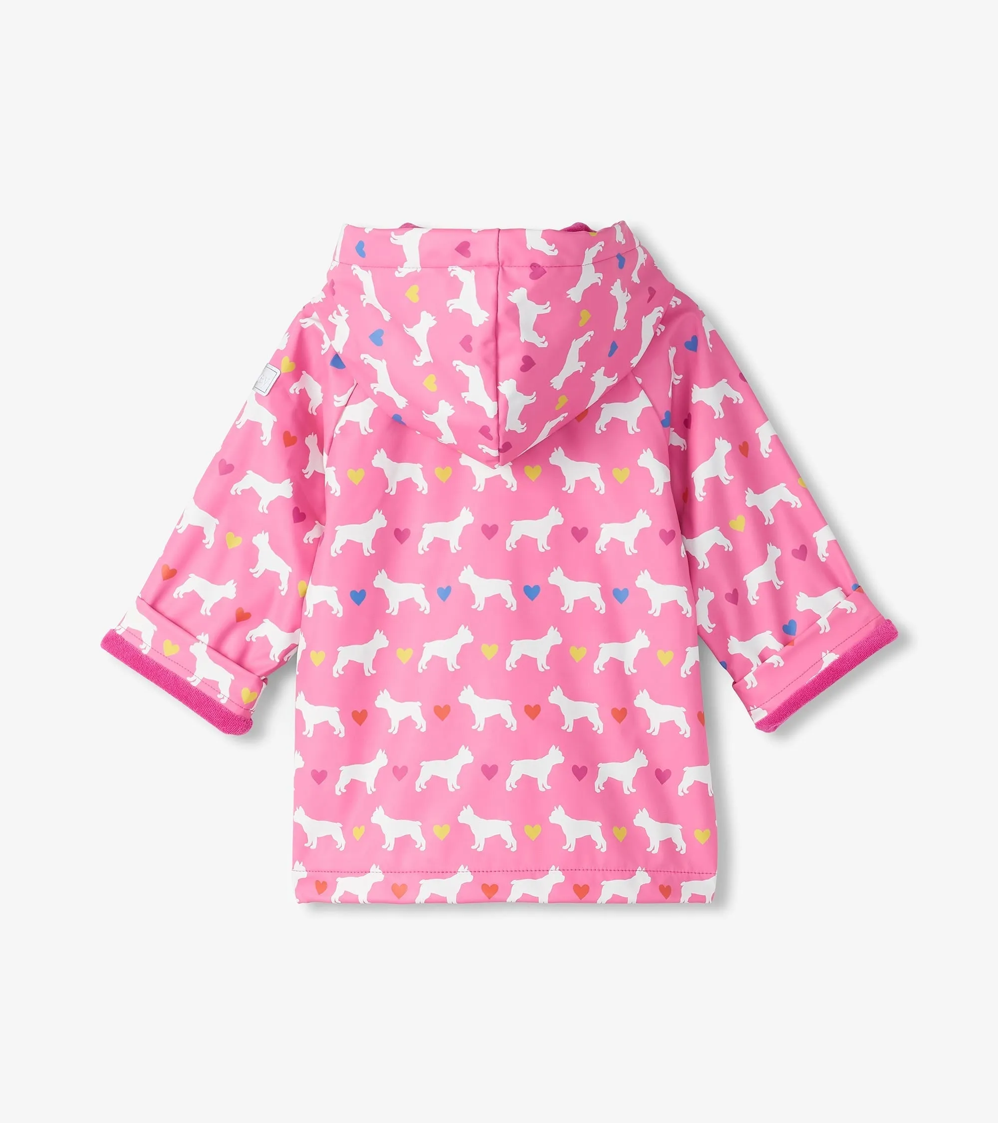 Baby & Toddler Girls French Bulldogs Button-Up Rain Jacket -Hatley