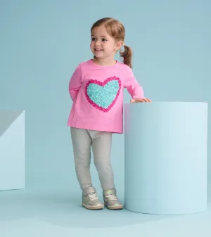 Baby & Toddler Girls Happy Hearts Long Sleeve T-Shirt -Hatley