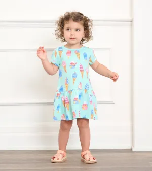 Baby & Toddler Girls Ice Cream Treats Gathered Dress -Hatley