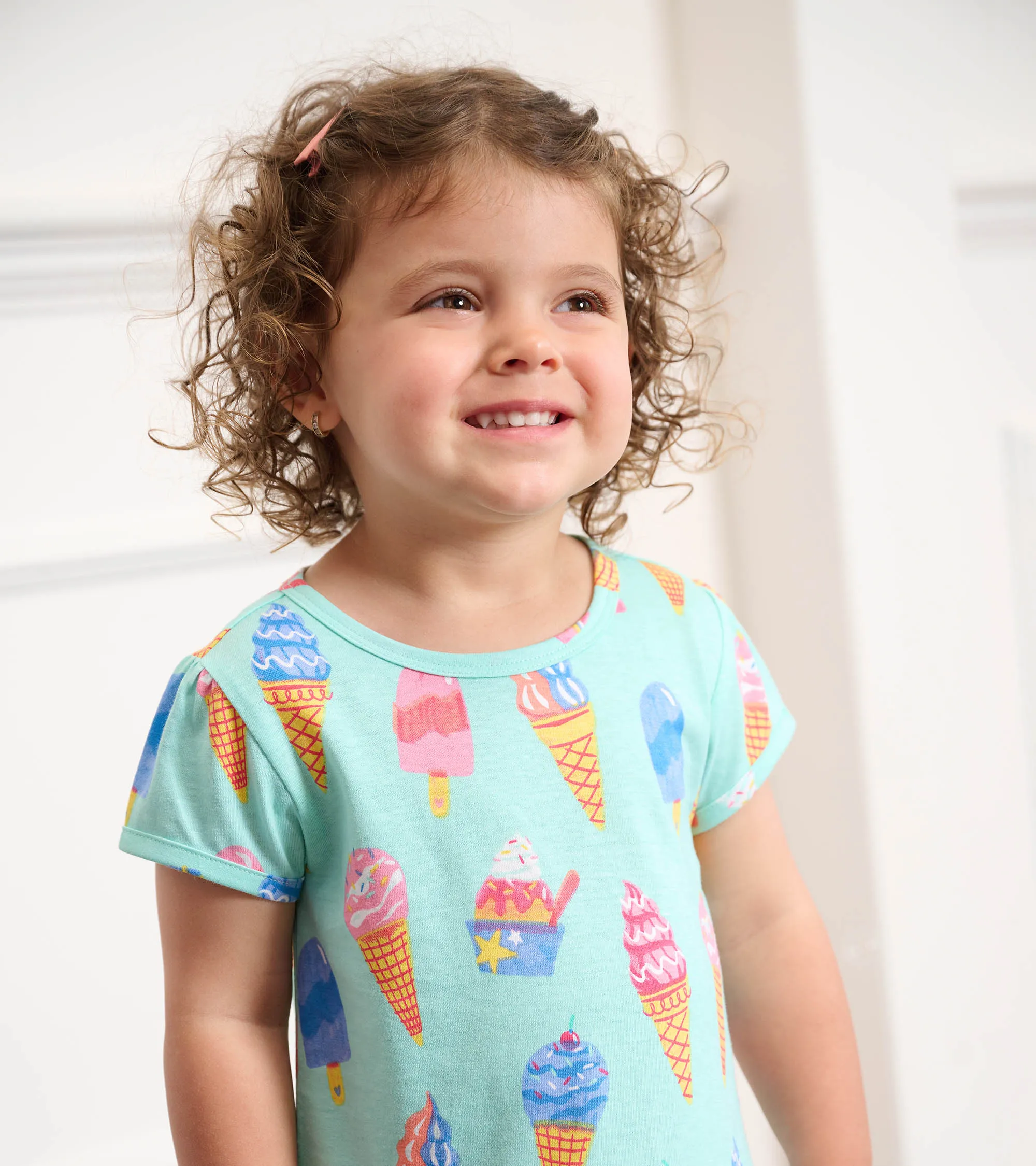 Baby & Toddler Girls Ice Cream Treats Gathered Dress -Hatley