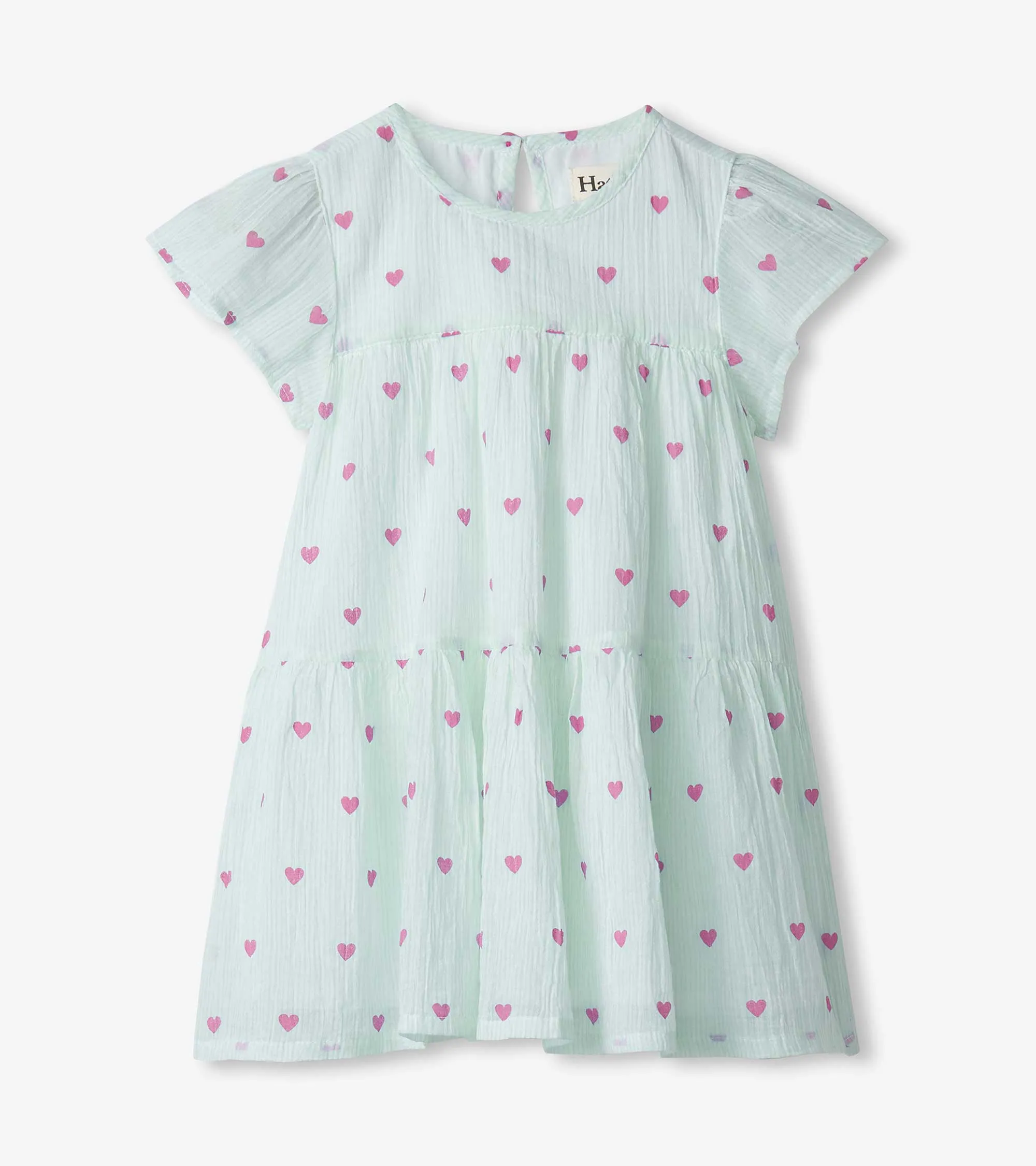 Baby & Toddler Girls Little Hearts Woven Puff Dress -Hatley
