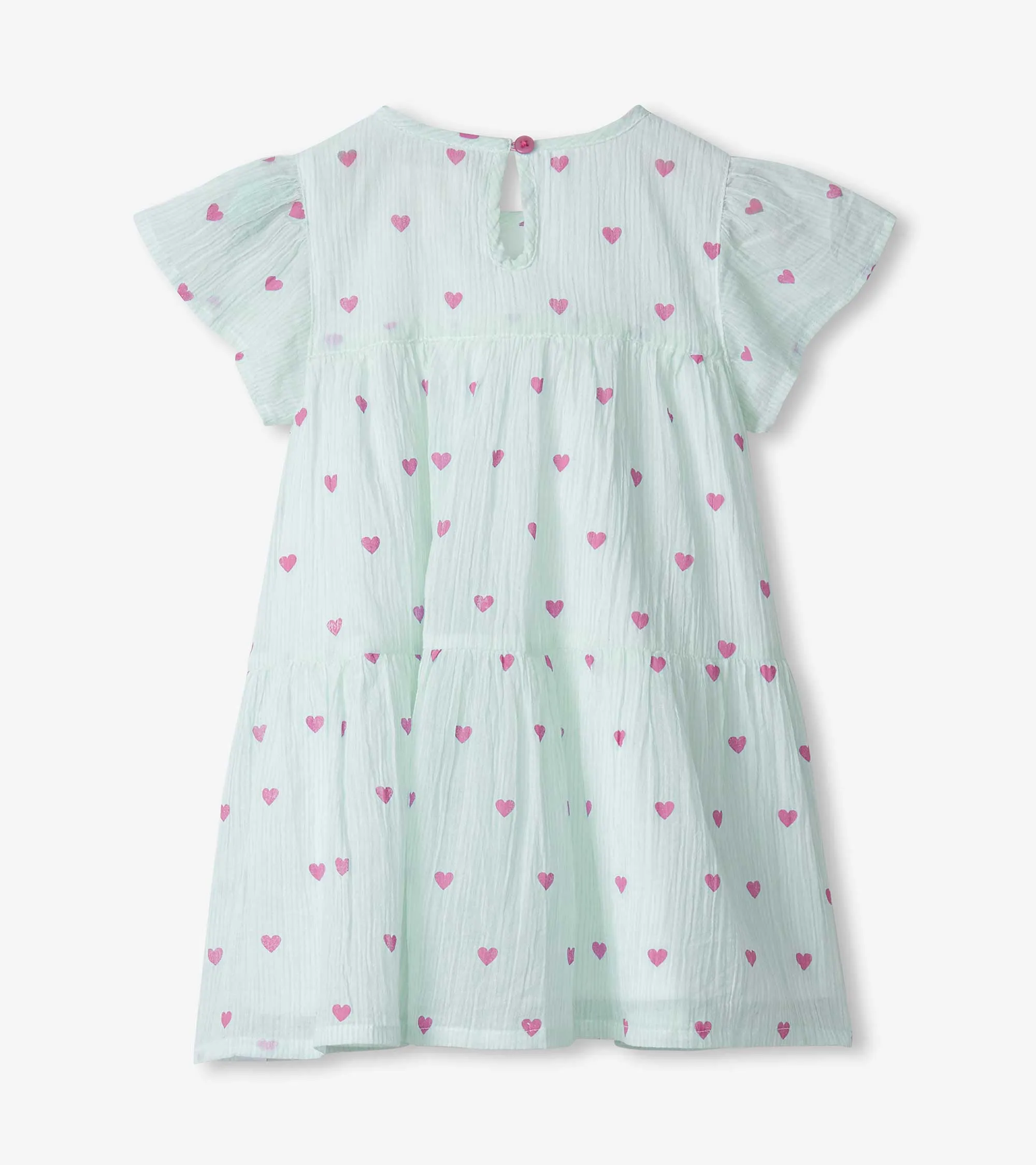 Baby & Toddler Girls Little Hearts Woven Puff Dress -Hatley