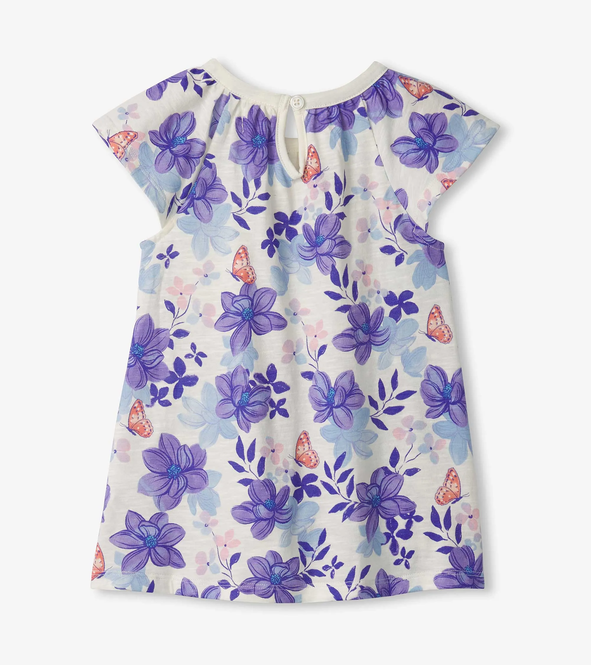 Baby & Toddler Girls Painted Magnolias Easy Raglan Dress -Hatley