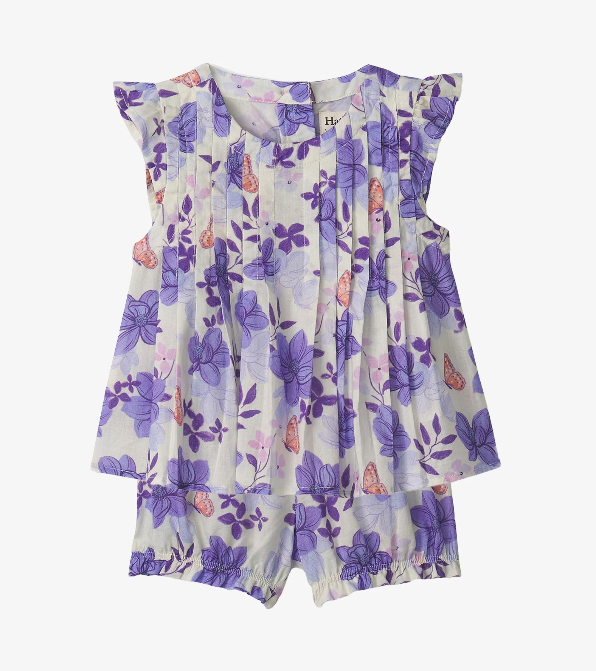 Baby & Toddler Girls Painted Magnolias Pin Tuck Tup & Bloomer Set -Hatley