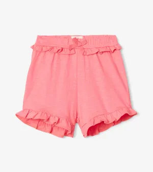 Baby & Toddler Girls Pink Ruffle Shorts -Hatley