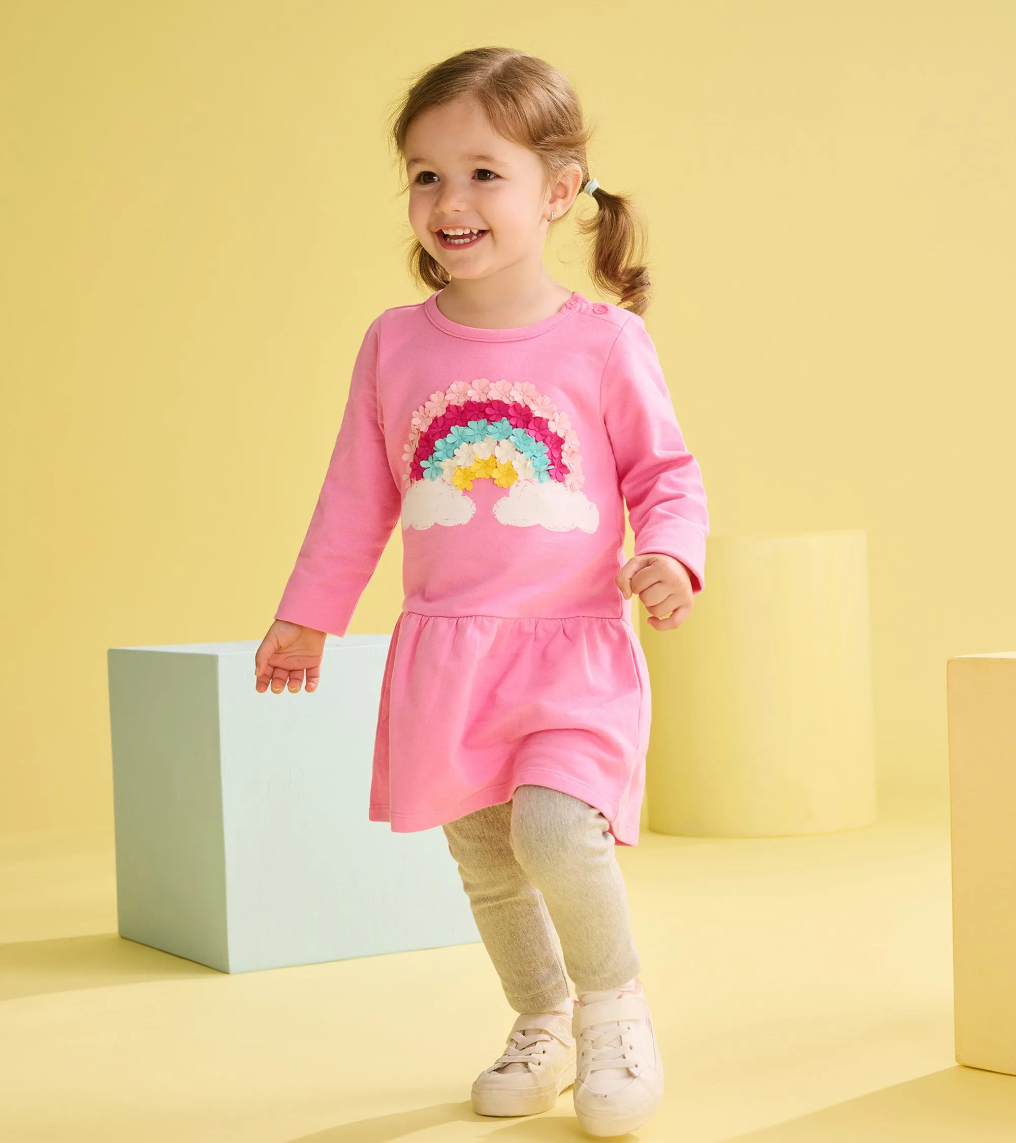 Baby & Toddler Girls Rainbow Cloud Flounce Skirt Dress -Hatley