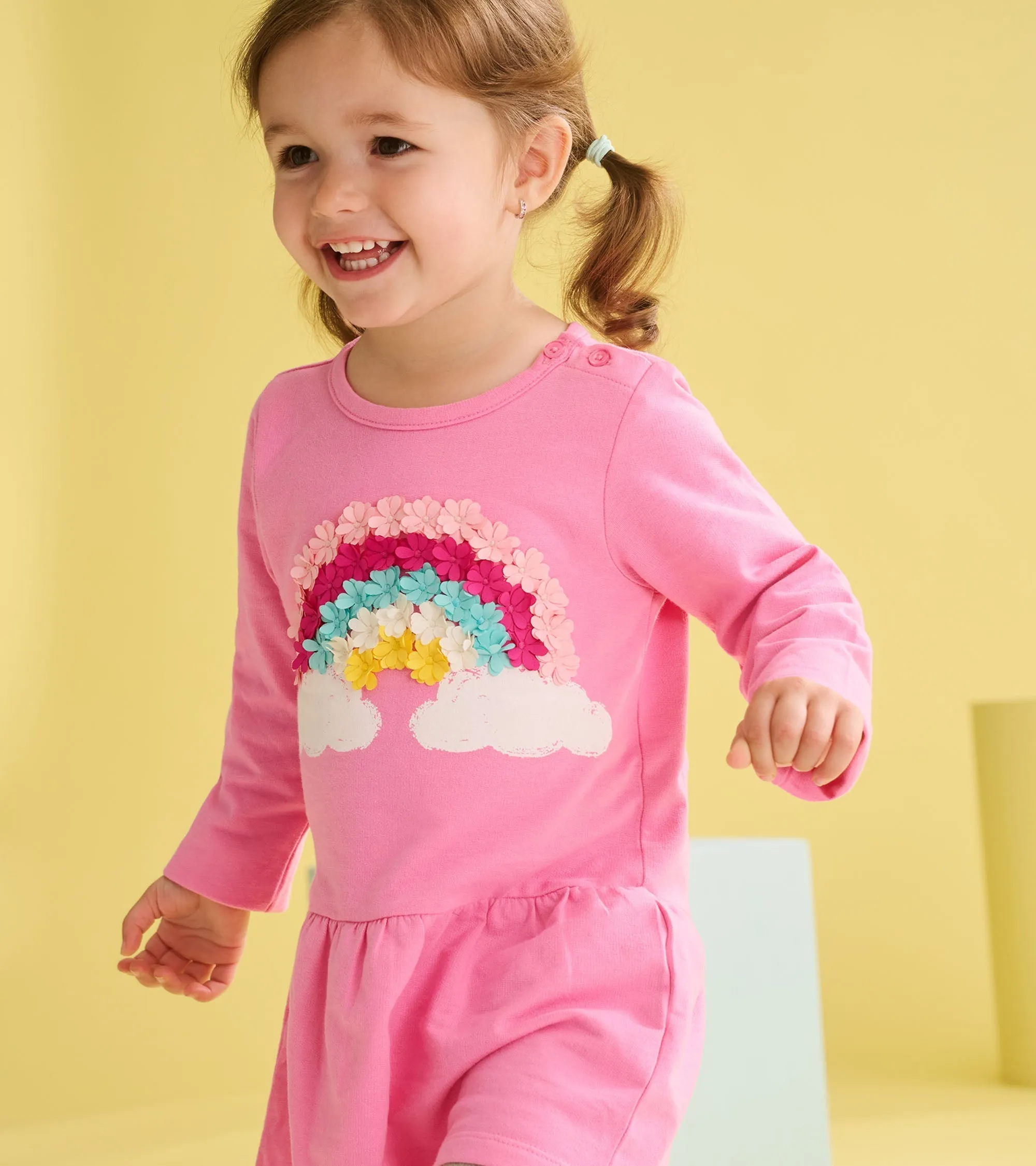 Baby & Toddler Girls Rainbow Cloud Flounce Skirt Dress -Hatley