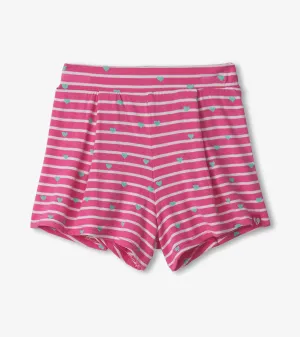 Baby & Toddler Girls Rose Hearts Patch Pocket Shorts -Hatley