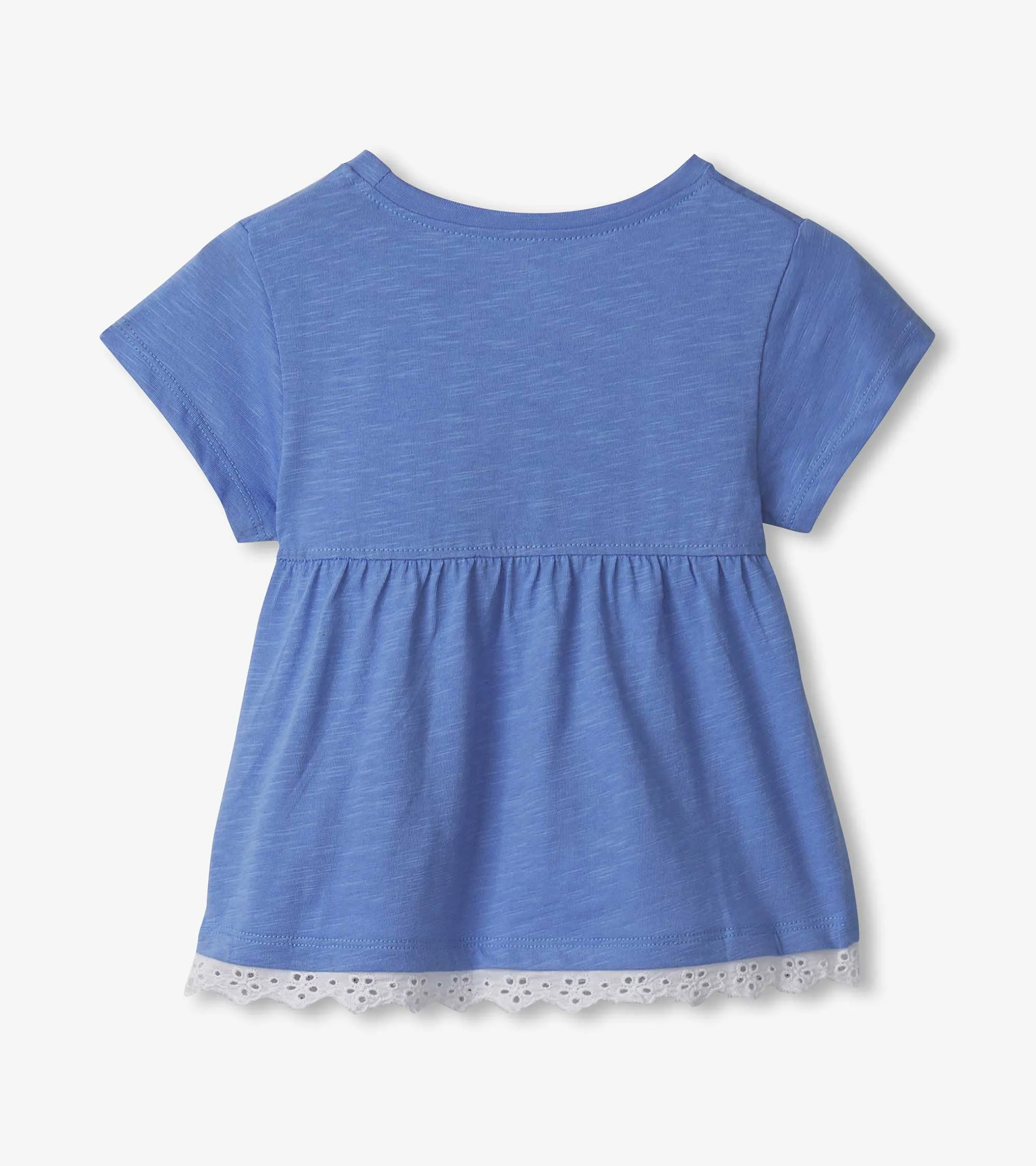Baby & Toddler Girls Wild Flower Heart Eyelet Trim T-Shirt -Hatley