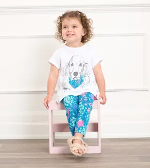 Baby & Toddler Girls Wildflower Puppy Graphic Tee -Hatley