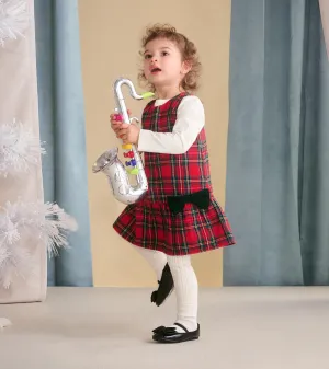 Baby & Toddler Red Plaid Pinafore Dress -Hatley