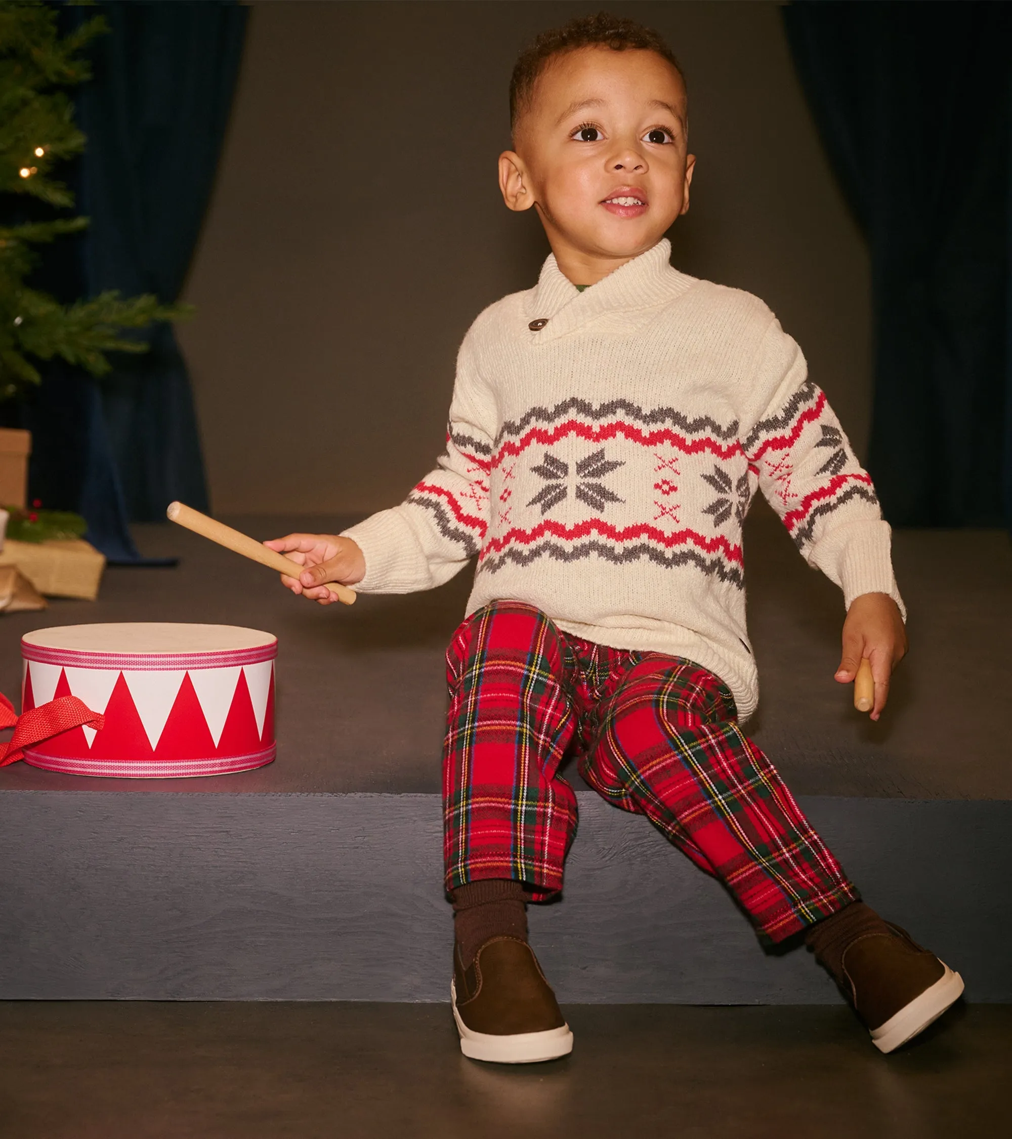 Baby & Toddler Red Plaid Straight Leg Pants -Hatley